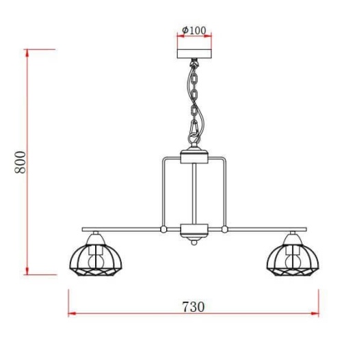 Подвесная люстра Rivoli Gekuba 5064-208 Б0047373