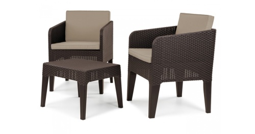 Комплект мебели Колумбия балкон (Columbia balcony set) коричневый