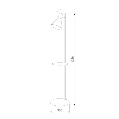 Напольный светильник TK Lighting 5864 Jump