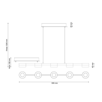 Подвесной светодиодный светильник Lucia Tucci Modena 165.5 LED