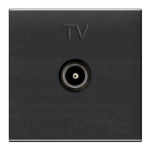 Розетка TV ABB Zenit антрацит 2CLA225070N1801