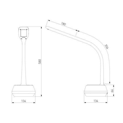 Настольная лампа Elektrostandard 80417/1 белый 4690389142246