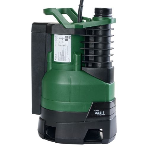 Дренажный насос для воды погружной Oasis DV 750/230, с поплавком, 750 Вт, 230 л/мин, напор 8 м, кабель 10м