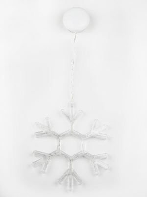 Подвесной светодиодный светильник «Снежинка» Uniel ULD-H1819-012/STA/3AAA Warm White IP20 Snowflake UL-00007251