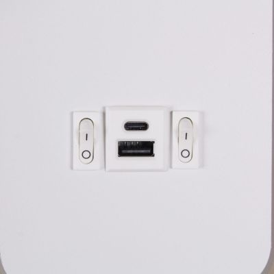 Настенный светодиодный светильник Reluce 86204-9.2-001KT LED12W+USB WT