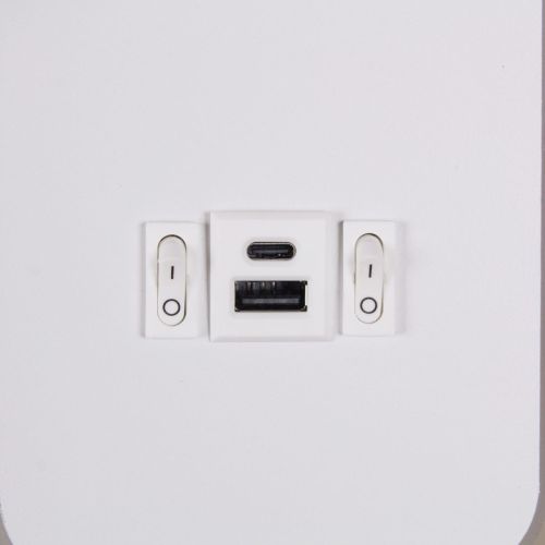 Настенный светодиодный светильник Reluce 86204-9.2-001KT LED12W+USB WT