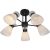 Потолочная люстра Reluce 01416-0.3-05 BK+CR Потолочная люстра Reluce 01416-0.3-05 BK+CR