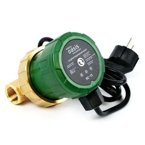 Насос рециркуляционный для гвс Oasis RC-15 для отопления, для горячей воды