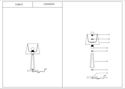Настольная лампа Newport 11401/T gold М0067900