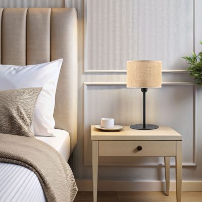 Настольный светильник с тканевым абажуром TK Lighting 5552 Juta