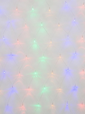 Светодиодная гирлянда Uniel сетка 220V разноцветный ULD-N2520-240/DTA Multi IP20 09565