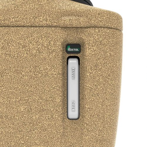 Туалет торфяной для дачи Rostok Eco с разделителем, с термосиденьем, песочный гранит