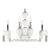 Подвесная люстра iLamp Lady 88003-8+4 WH Подвесная люстра iLamp Lady 88003-8+4 WH