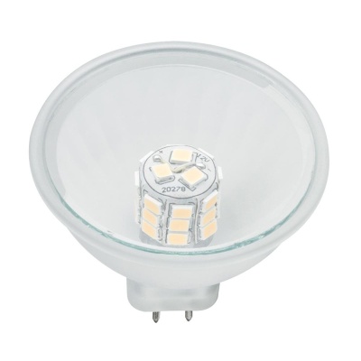 Лампа светодиодная рефлекторная GU5,3 3W 2700K полусфера прозрачная 28330