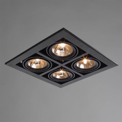Встраиваемый светильник Arte Lamp Cardani A5930PL-4BK Встраиваемый светильник Arte Lamp Cardani A5930PL-4BK