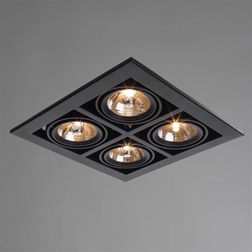 Встраиваемый светильник Arte Lamp Cardani A5930PL-4BK Встраиваемый светильник Arte Lamp Cardani A5930PL-4BK