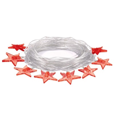 Светодиодная гирлянда Vegas Звезды 220V теплый белый без мерцания 55085