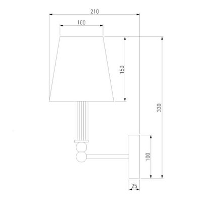 Бра Eurosvet 60145/1 хром