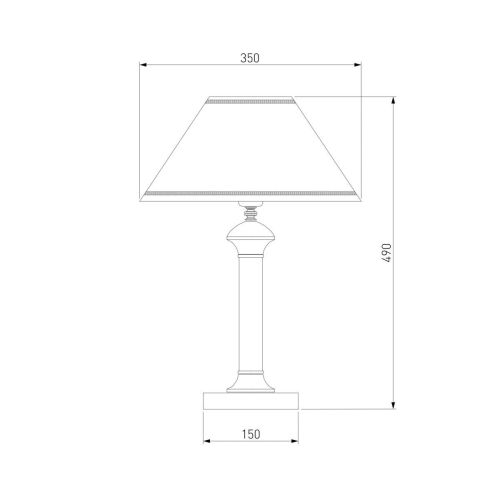 Настольная лампа Eurosvet Lorenzo 60019/1 орех