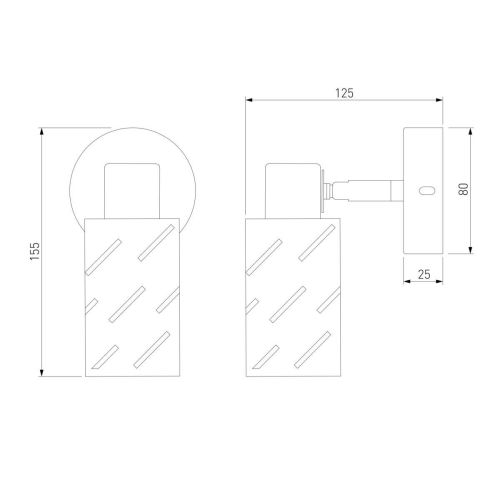 Спот Eurosvet Fente 20090/1 белый/хром