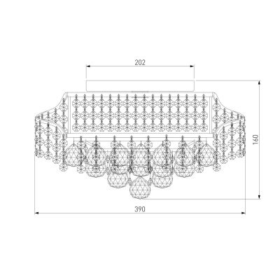 Потолочная люстра Eurosvet 16017/6 хром Strotskis