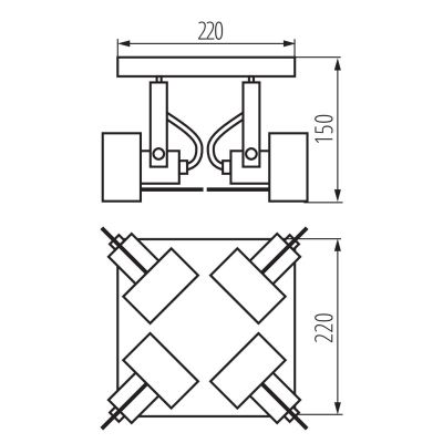 Спот Kanlux SONDA II EL-4O B 34928