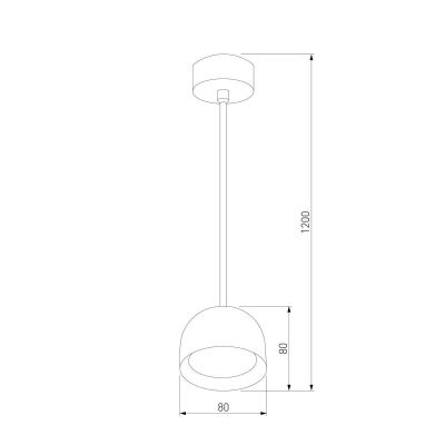 Подвесной светодиодный светильник Elektrostandard Uno 50261 LED a065699