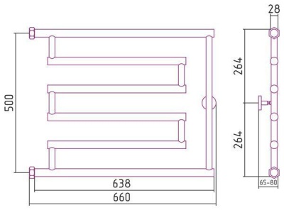 Сунержа High-Tech model "L" 500x650
