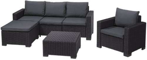 Угловой комплект мебели Муреа (Moorea set unity) серый