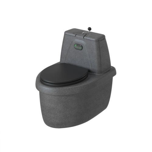 Торфяной туалет для дачи Rostok Комфорт чёрный гранит, биотуалет для дома и дачи