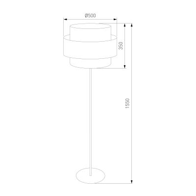 Напольный светильник с тканевым абажуром TK Lighting 5405 Calisto