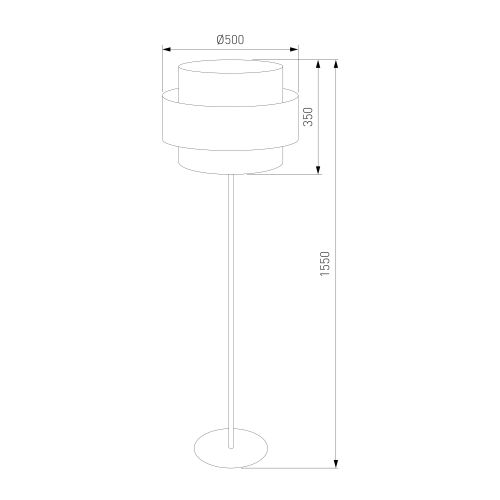 Напольный светильник с тканевым абажуром TK Lighting 5405 Calisto