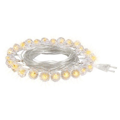 Светодиодная гирлянда Vegas Бриллианты 220V теплый белый без мерцания 55083