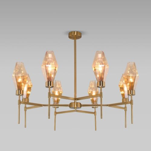 Потолочная люстра Eurosvet Prism 60143/8 латунь