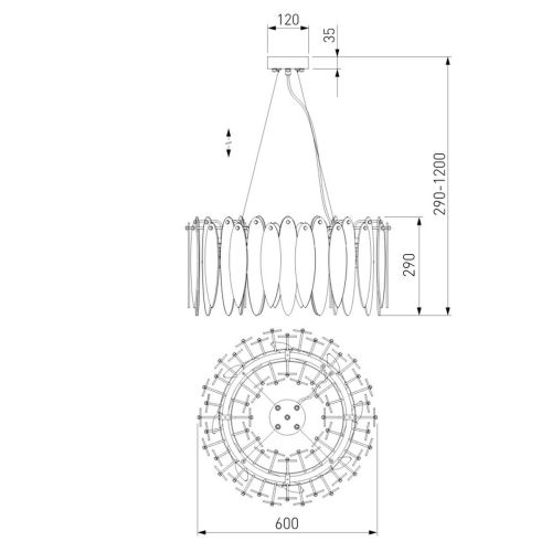 Подвесная люстра Bogates Canaria 326/8 Smart