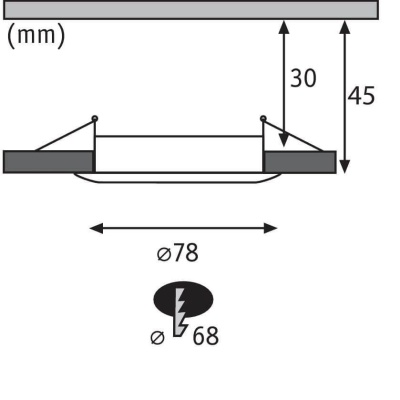 Встраиваемый светодиодный светильник Paulmann Nova Coin (3 шт.) 93496
