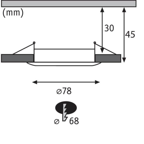 Встраиваемый светодиодный светильник Paulmann Nova Coin (3 шт.) 93496