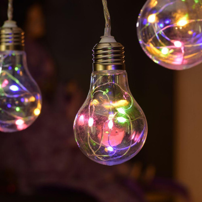 Уличная светодиодная гирлянда Vegas Ретро лампы 220V разноцветная 8 режимов 55133