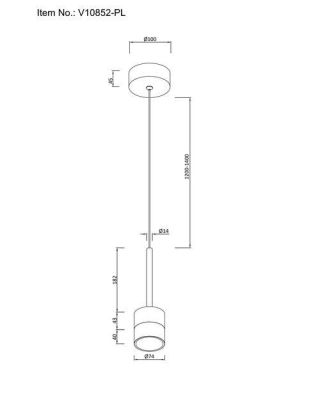 Подвесной светодиодный светильник Moderli Self V10852-PL