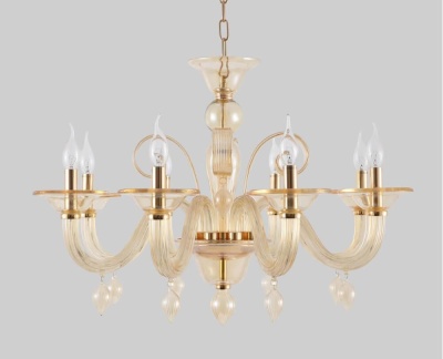 Подвесная люстра Crystal Lux Caetano SP-PL8 Amber