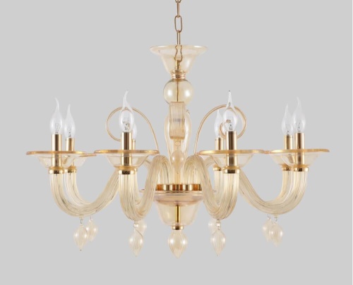 Подвесная люстра Crystal Lux Caetano SP-PL8 Amber