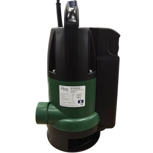 Дренажный насос для грязной воды Oasis DV 150/6, 400 Вт, 150 л/мин, напор 6 м, размер частиц 35 мм, со встроенным поплавком