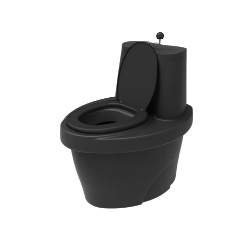 Туалет торфяной Rostok черный
