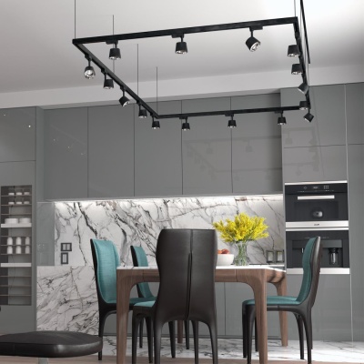 Трековый однофазный светодиодный светильник Novotech Port Knof 358725