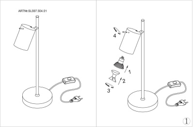 Настольная лампа ST Luce Fanale SL597.504.01
