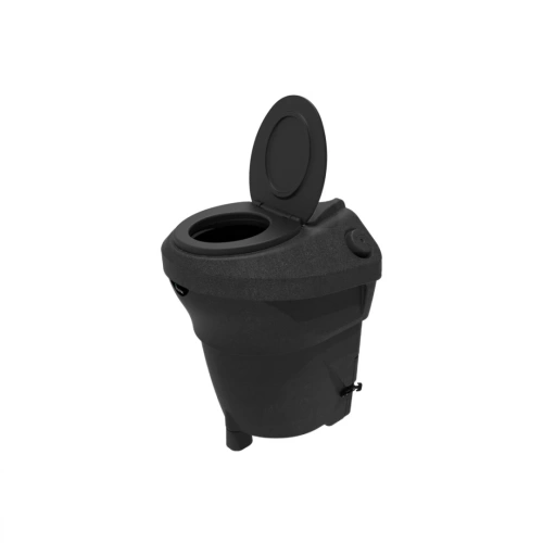 Компостный туалет Rostok чёрный гранит 230 л., для дачи, торфяной, компостирующий