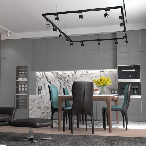 Трековый трехфазный светодиодный светильник Novotech Port Knof 358717