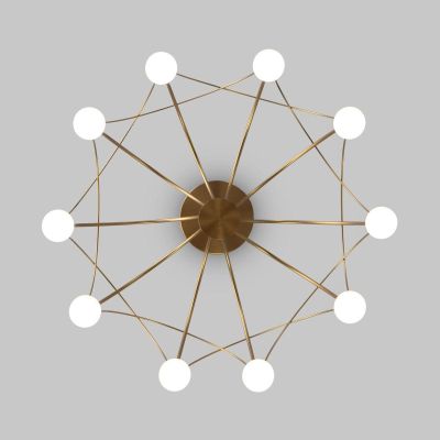 Потолочная светодиодная люстра Eurosvet Ragno 90031/10 LED золото