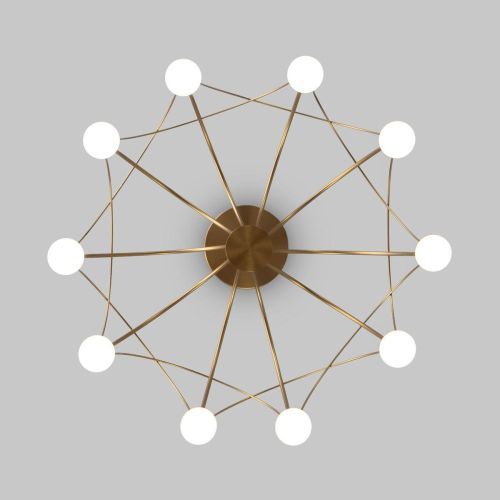 Потолочная светодиодная люстра Eurosvet Ragno 90031/10 LED золото