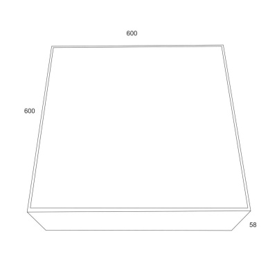 Потолочный светодиодный светильник Maytoni Technical Zon C067CL-L96B4K